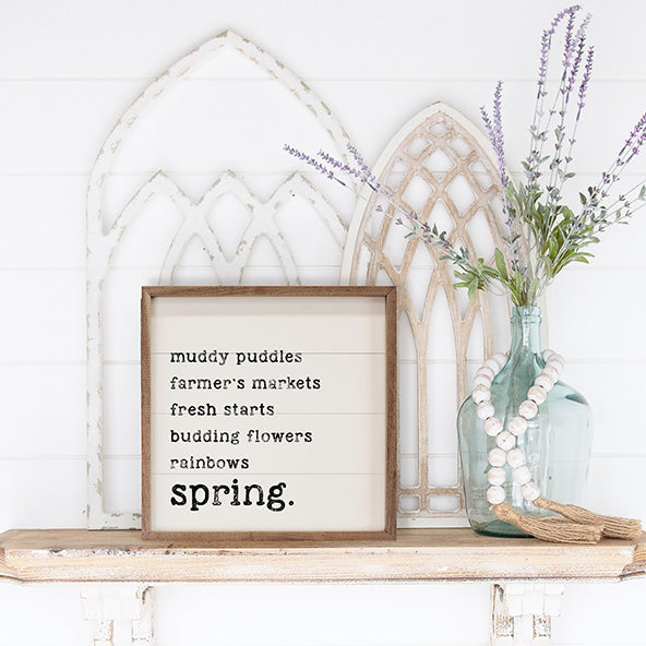 Spring List White