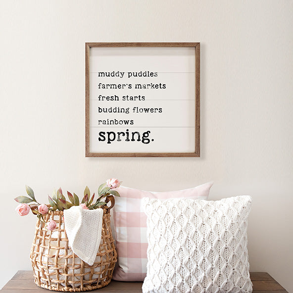 Spring List White