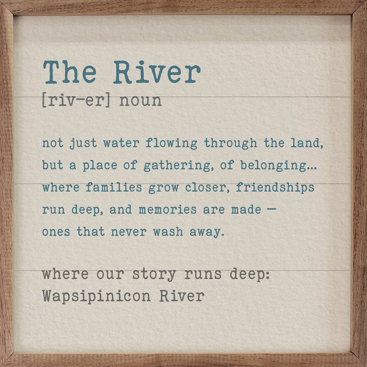 Story Runs Deep River Personalized
