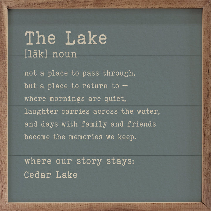 Story Stays Lake Personalized