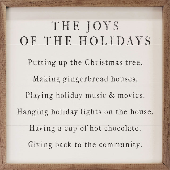 The Joys Of The Holidays White