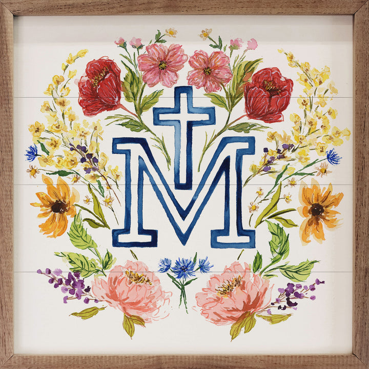 Watercolor Marian Cross