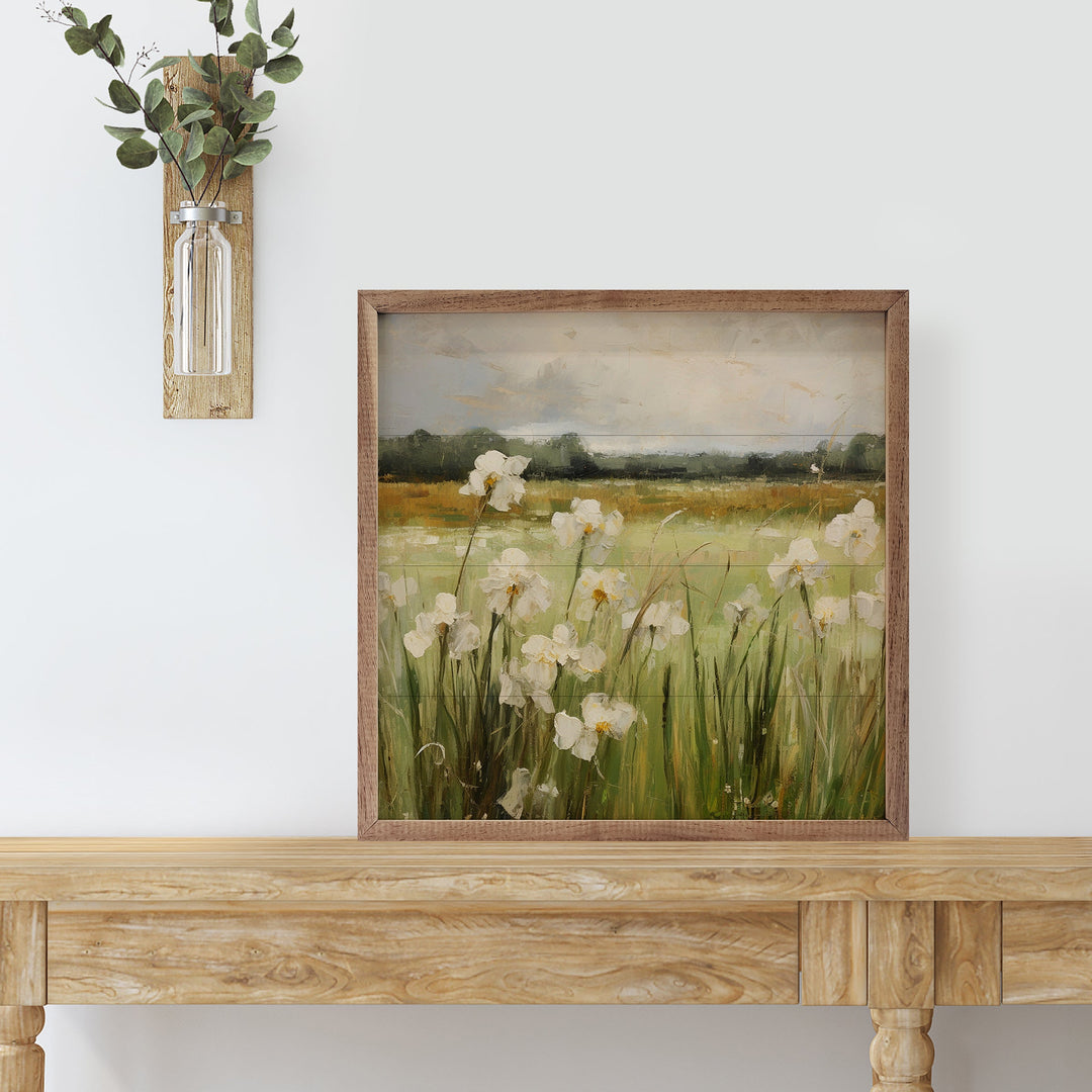 Wild White Irises By Gina Kelly