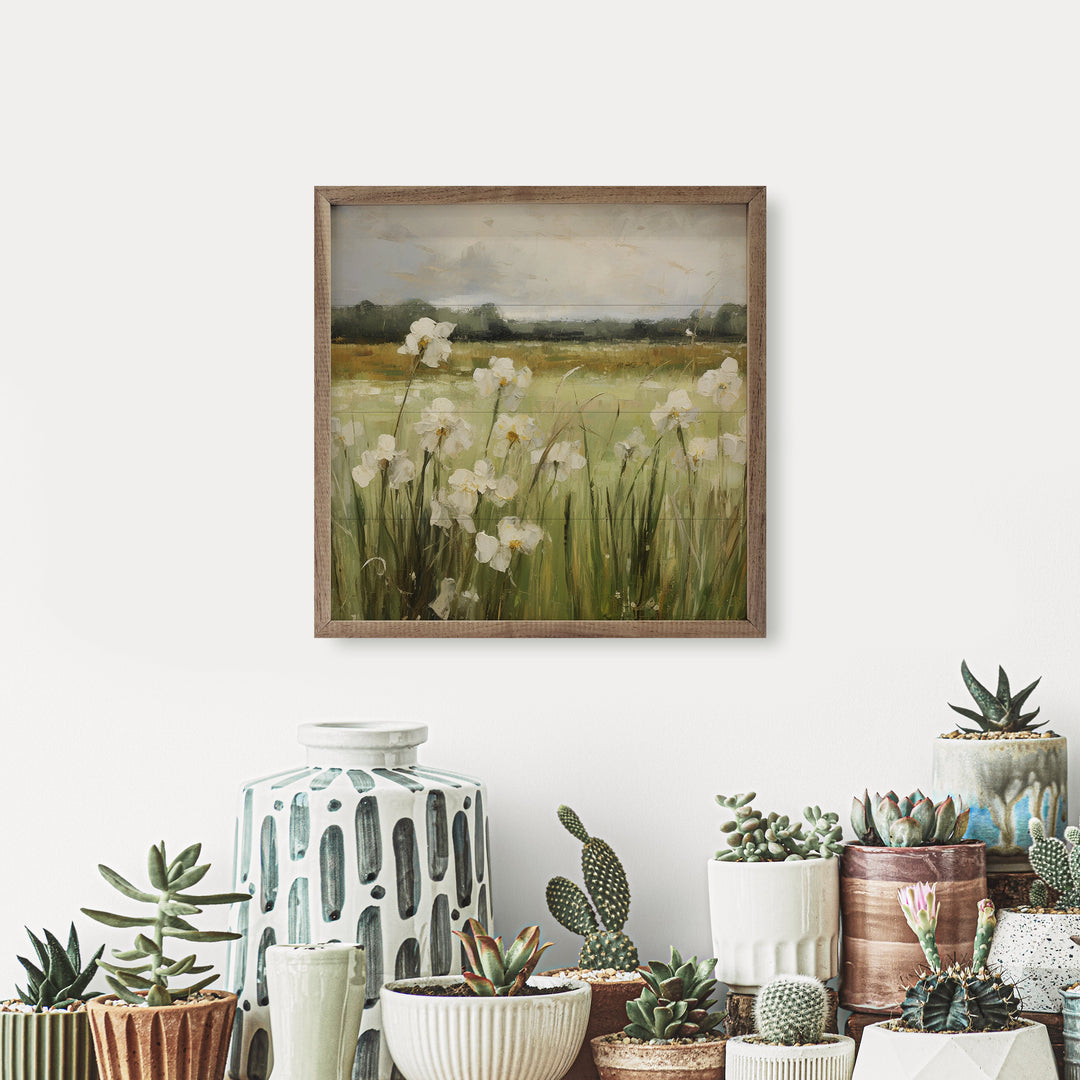 Wild White Irises By Gina Kelly