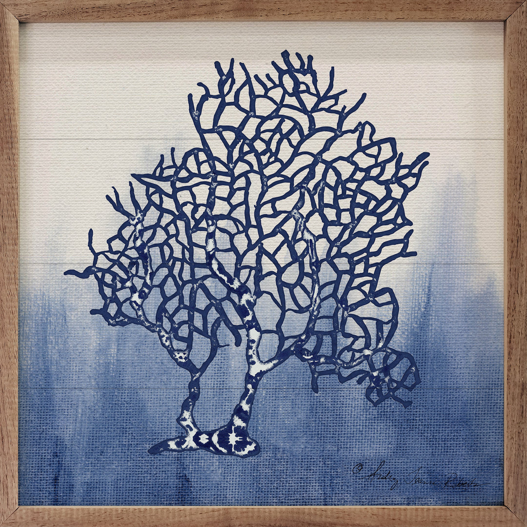 Blue Pattern 3 Coral By Audrey Jeanne Roberts