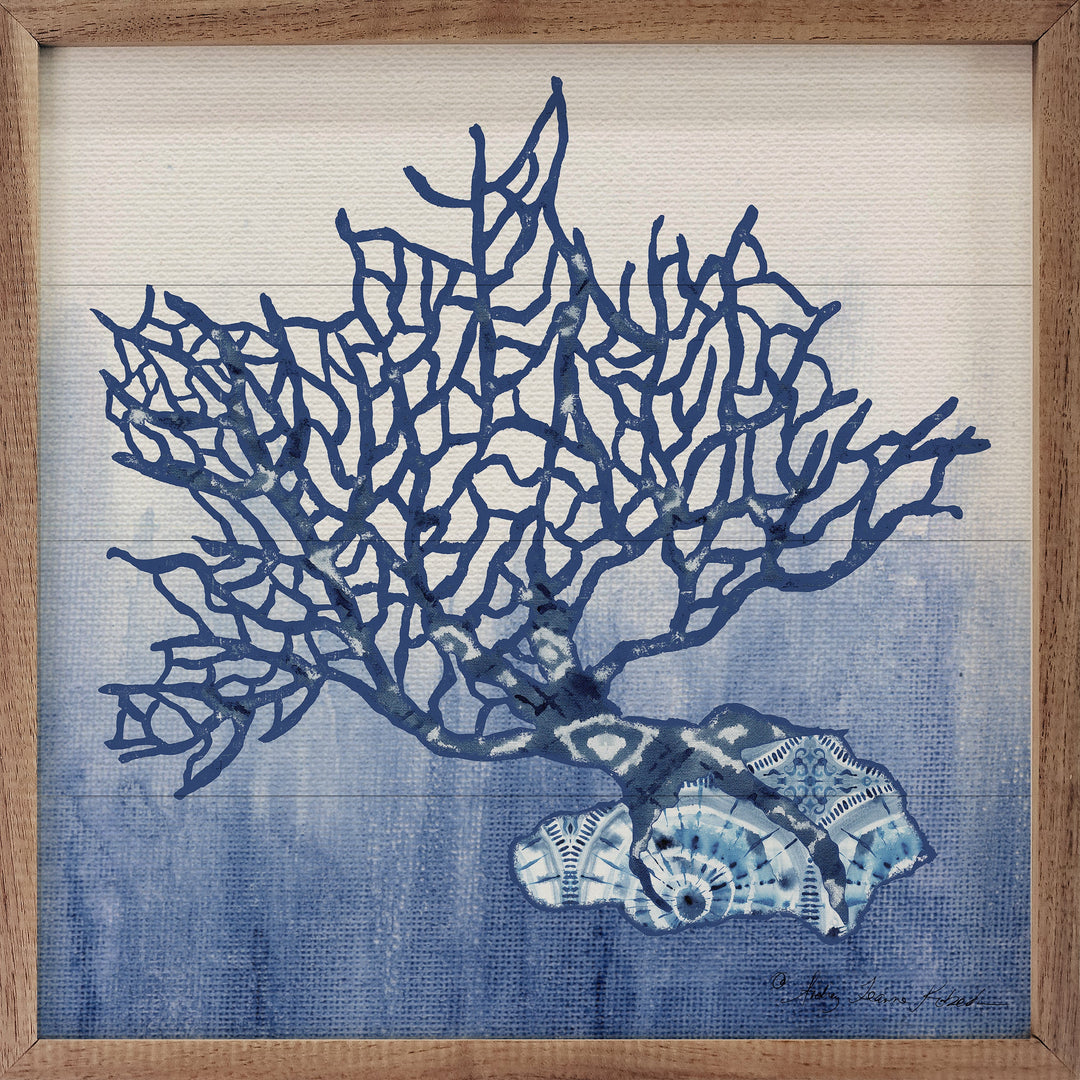 Blue Pattern 4 Coral By Audrey Jeanne Roberts