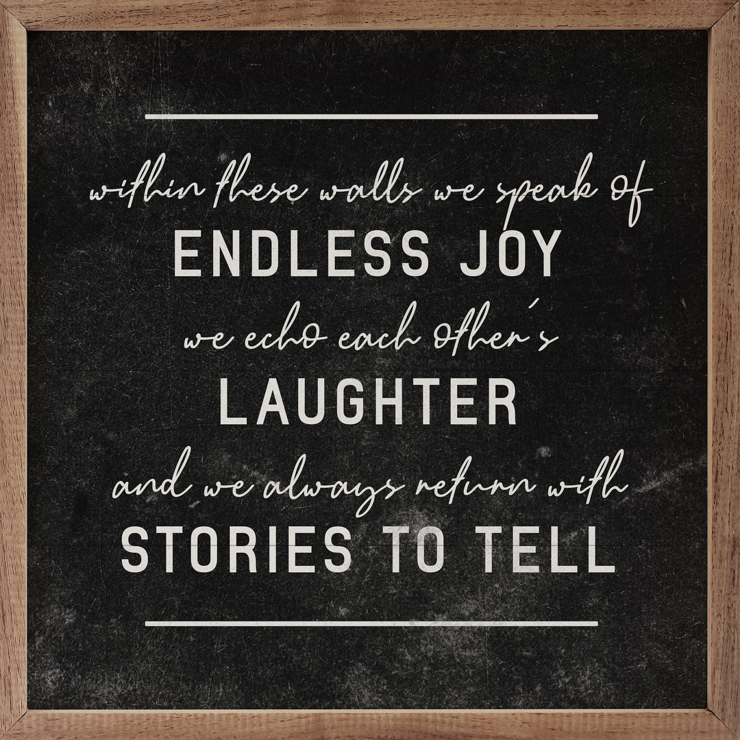 Endless Joy Laughter Stories To Tell Lines Black