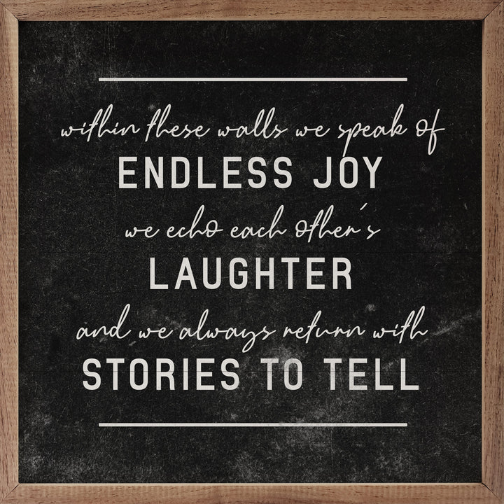 Endless Joy Laughter Stories To Tell Lines Black
