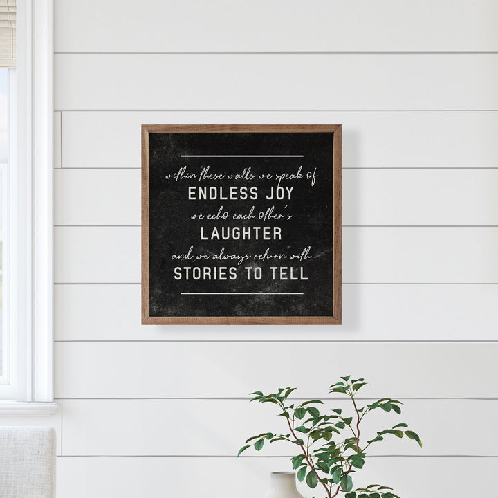 Endless Joy Laughter Stories To Tell Lines Black