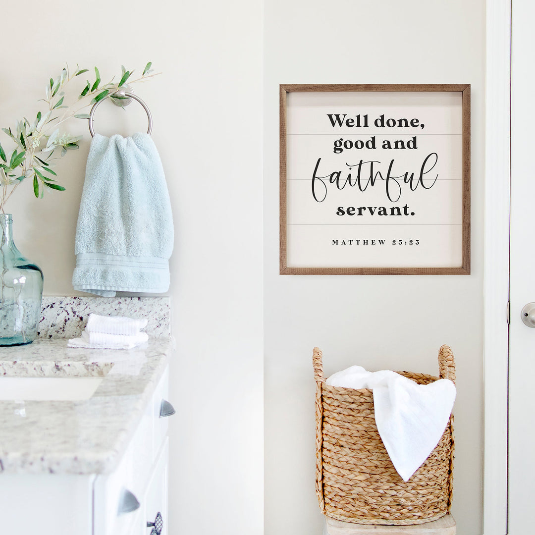 Faithful Servant Matthew 25:23 White