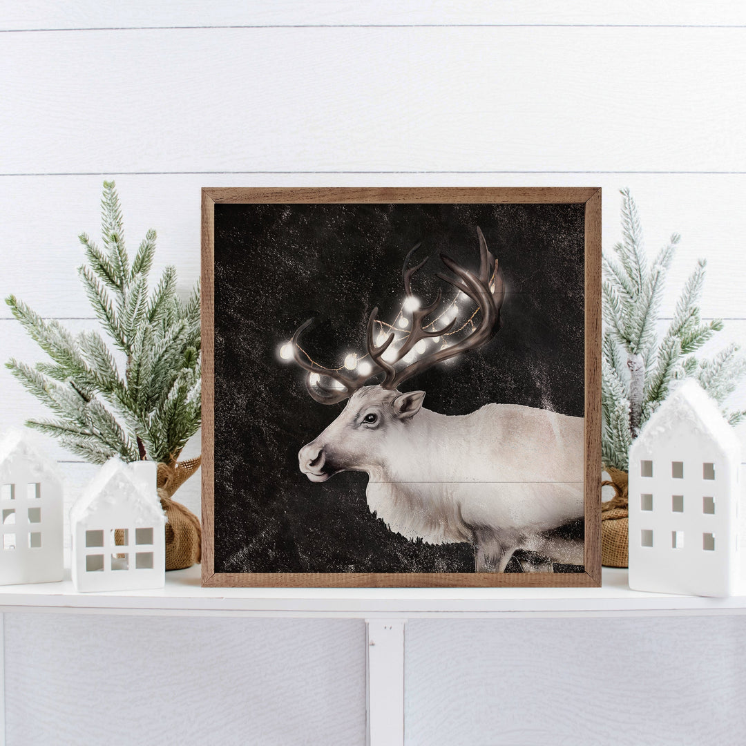 Glowing Reindeer Black