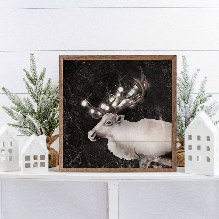 Glowing Reindeer Black