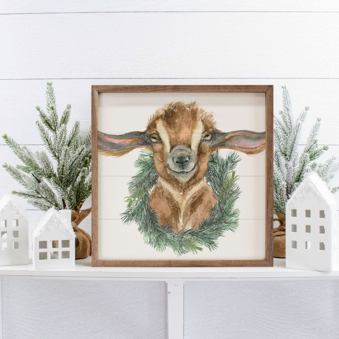 Goat Wreath White