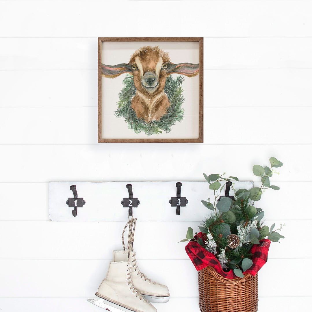 Goat Wreath White