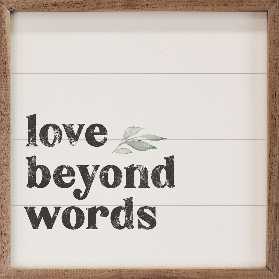 Love Beyond Words Greenery White