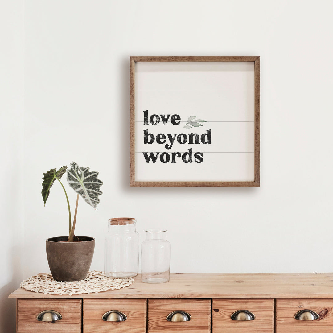 Love Beyond Words Greenery White