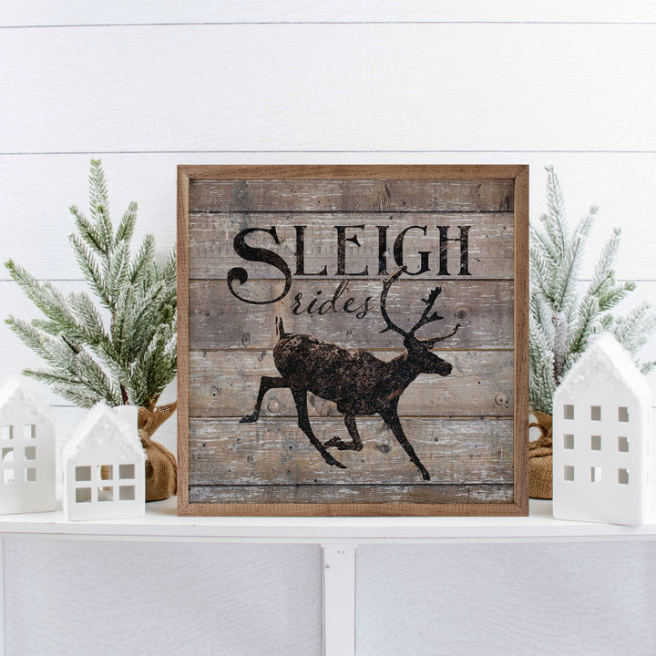 Sleigh Rides Reindeer Brown