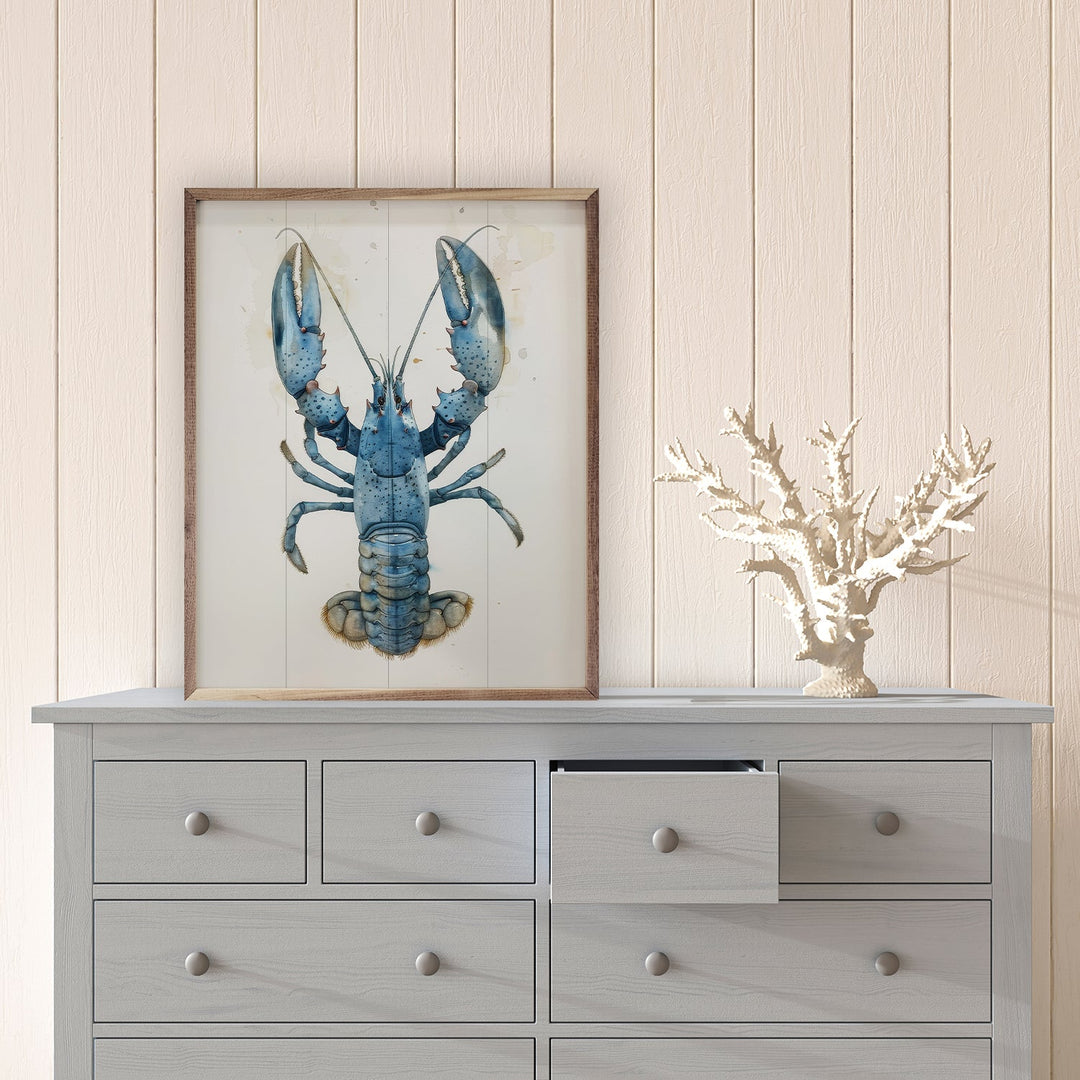 Cyan Crustacean II By Petals Prints Design