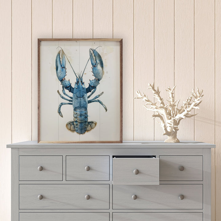 Cyan Crustacean II By Petals Prints Design