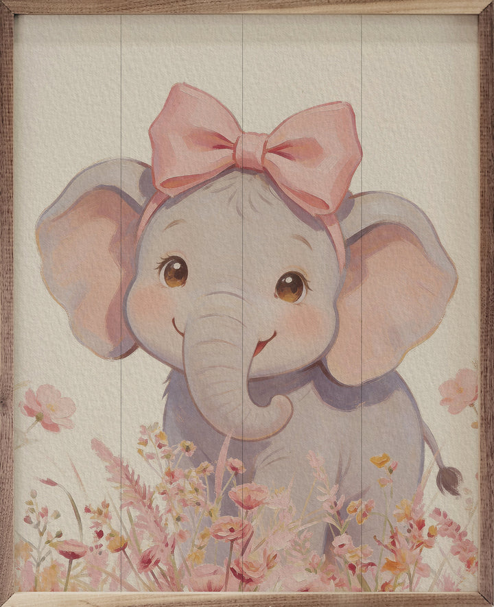 Floral Bow Elephant