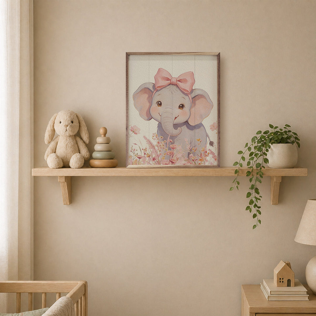 Floral Bow Elephant