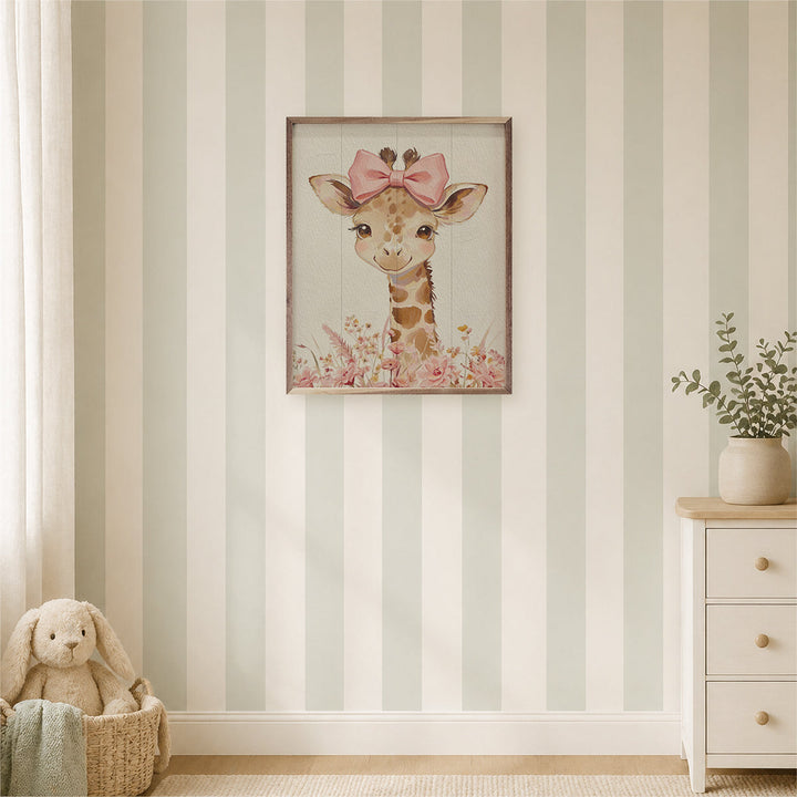 Floral Bow Giraffe
