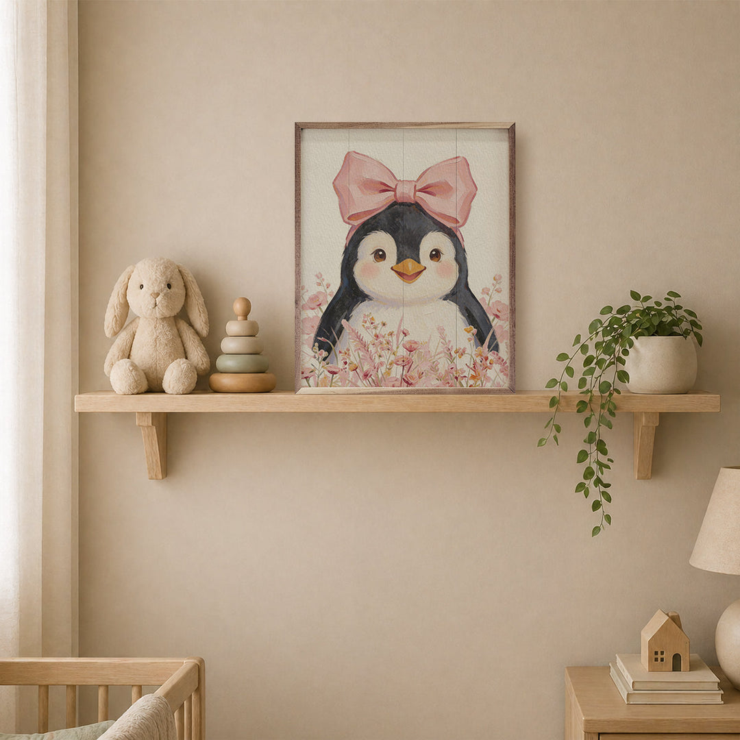 Floral Bow Penguin