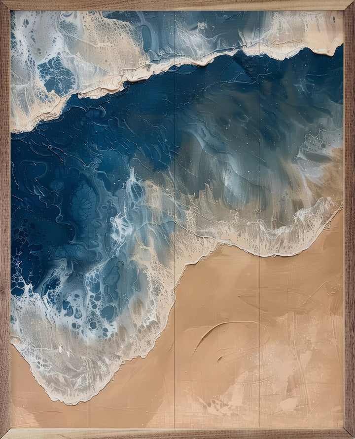 Foamy Shore I By Petals Prints Design
