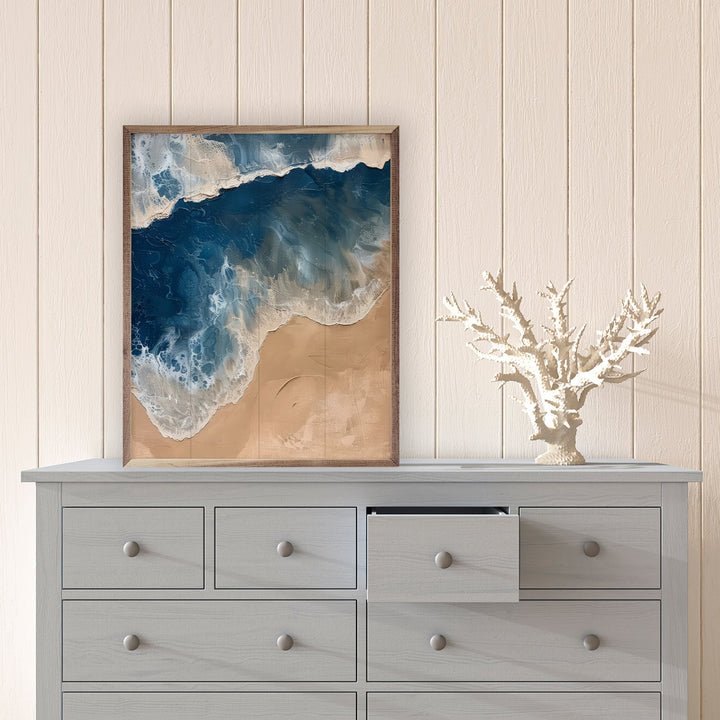 Foamy Shore I By Petals Prints Design