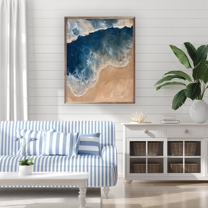 Foamy Shore I By Petals Prints Design