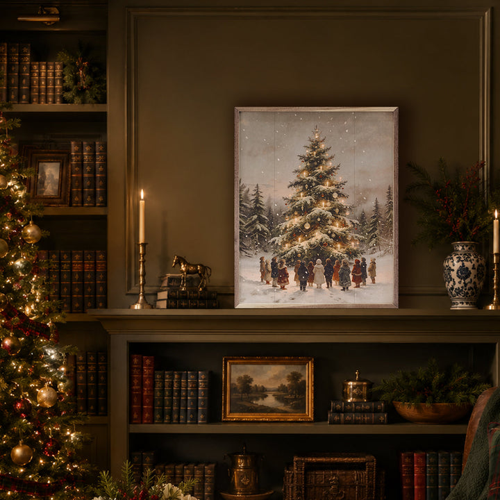Gathering Around The Christmas Tree