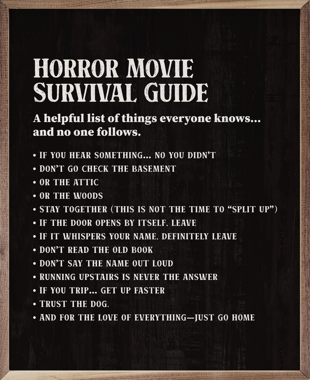 Horror Movie Survival Guide
