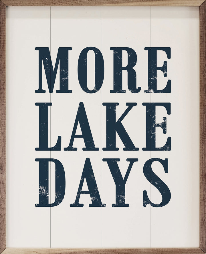 More Lake Days Blue White