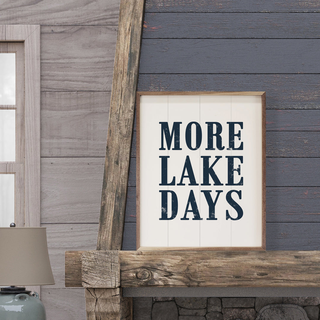 More Lake Days Blue White