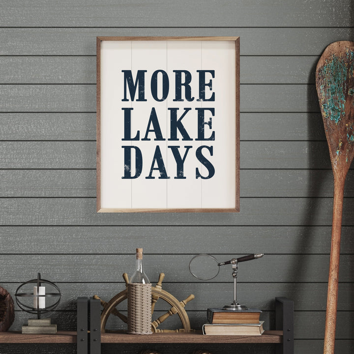 More Lake Days Blue White