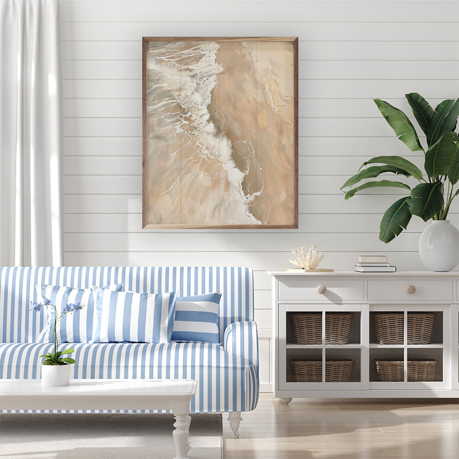 Neutral Coast III By Petals Prints Design