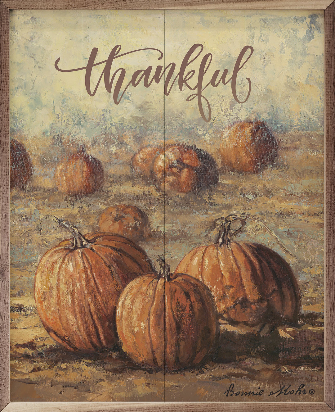 Thankful Pumpkins By Bonnie Mohr
