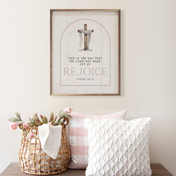 This Is The Day Psalm 118 24 Cross White