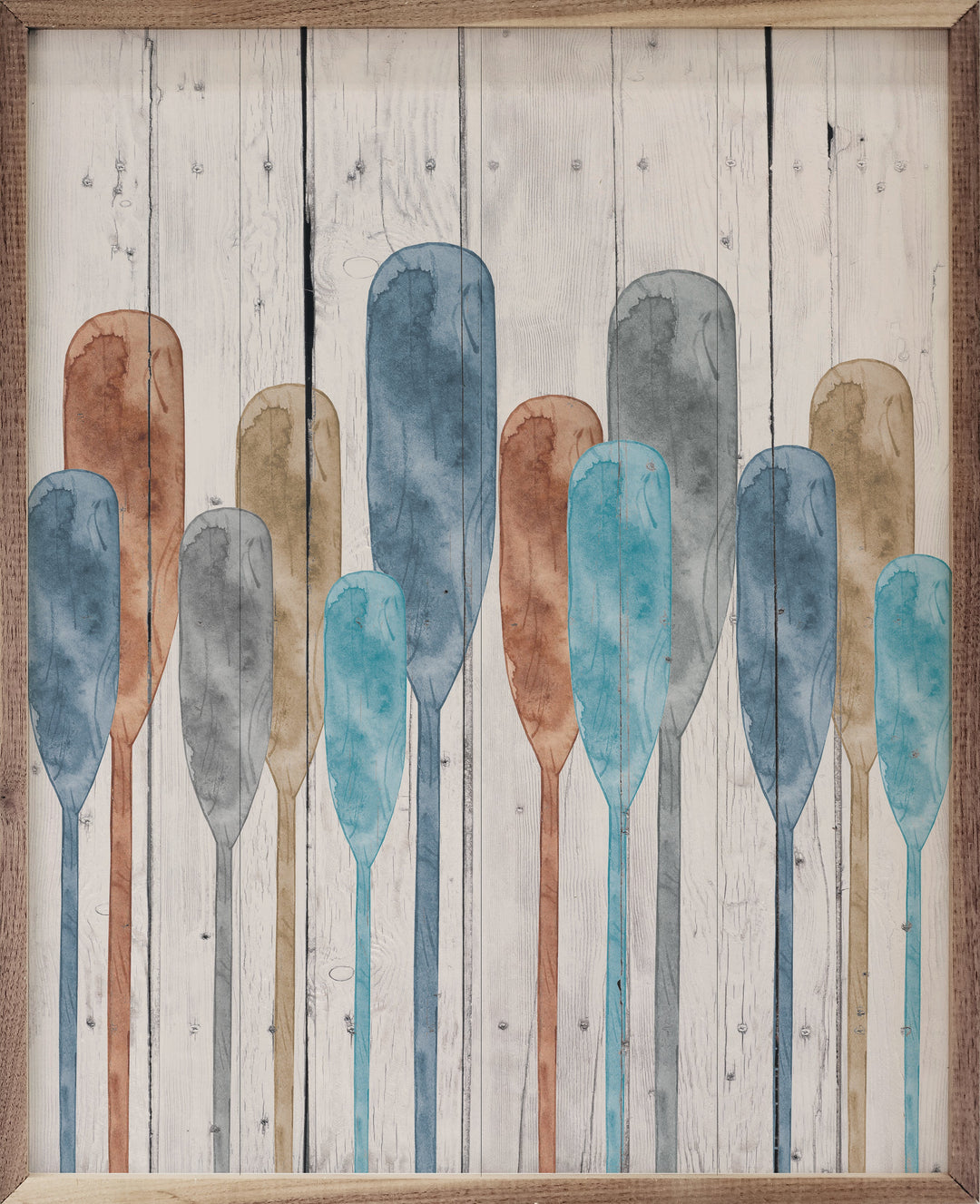 Watercolor Oars