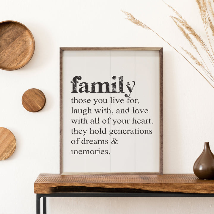 Family Those You Live For White