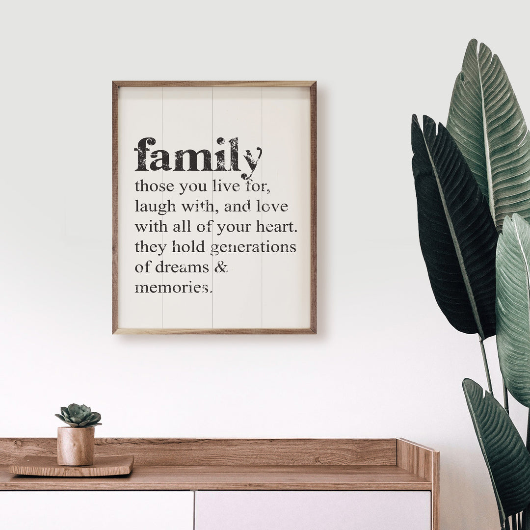 Family Those You Live For White