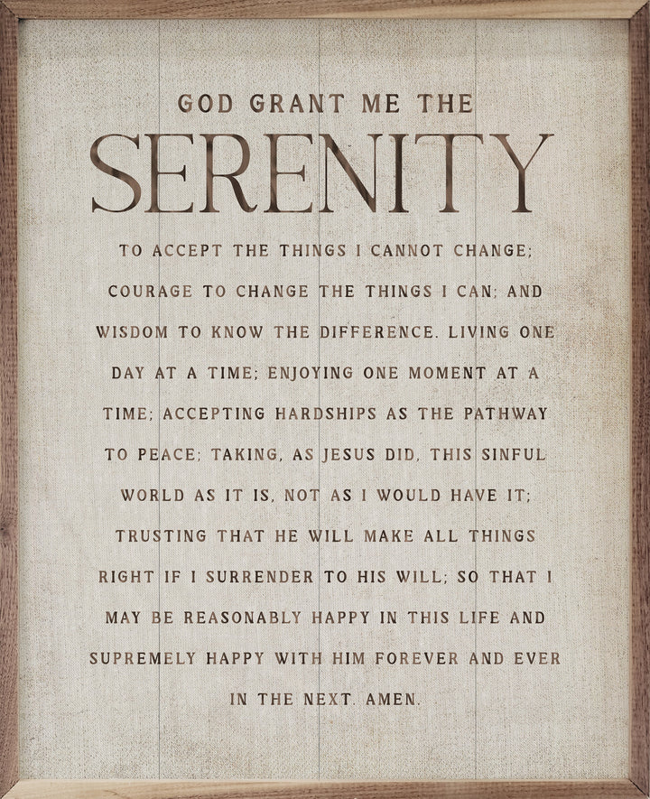God Grant Me Serenity