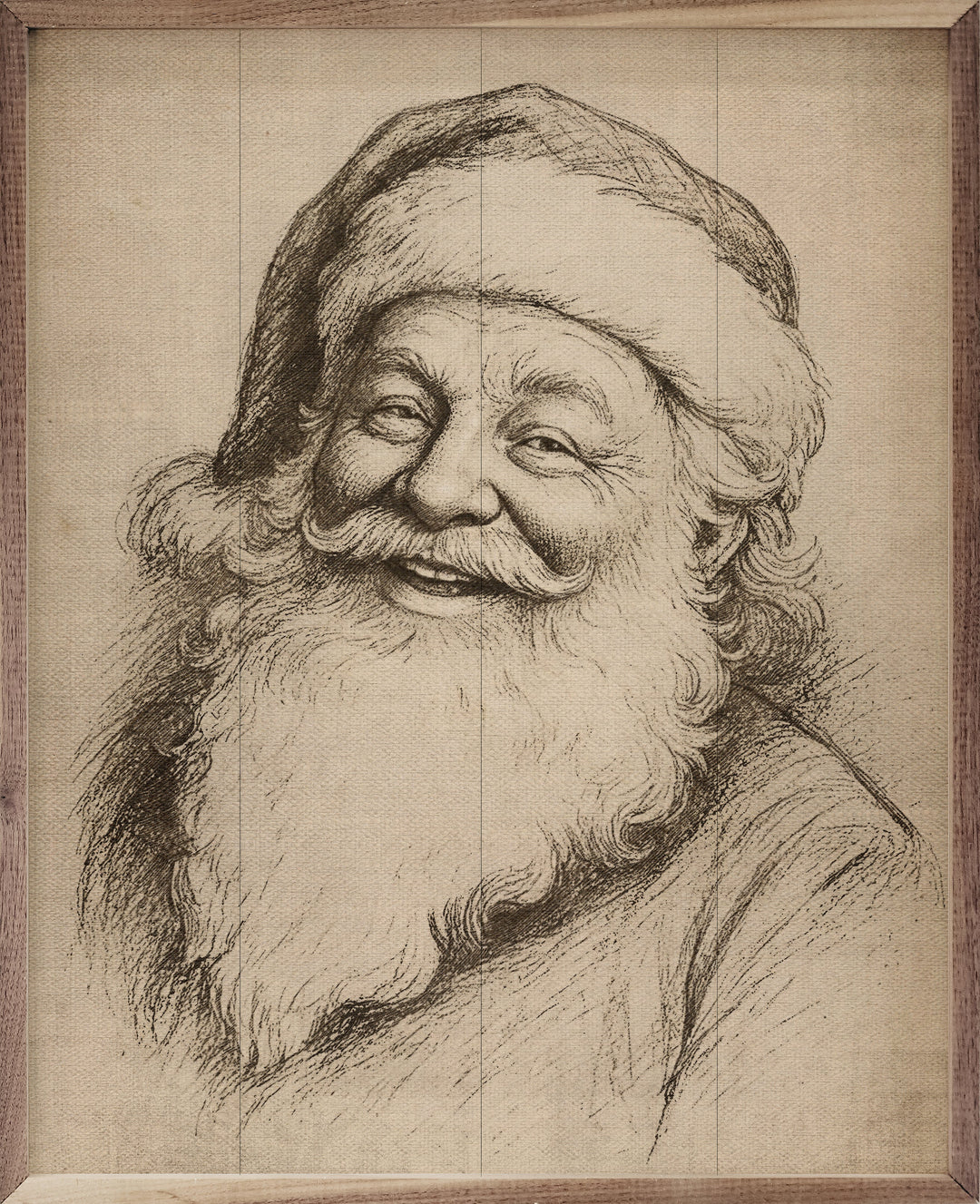 Santa Claus Linocut