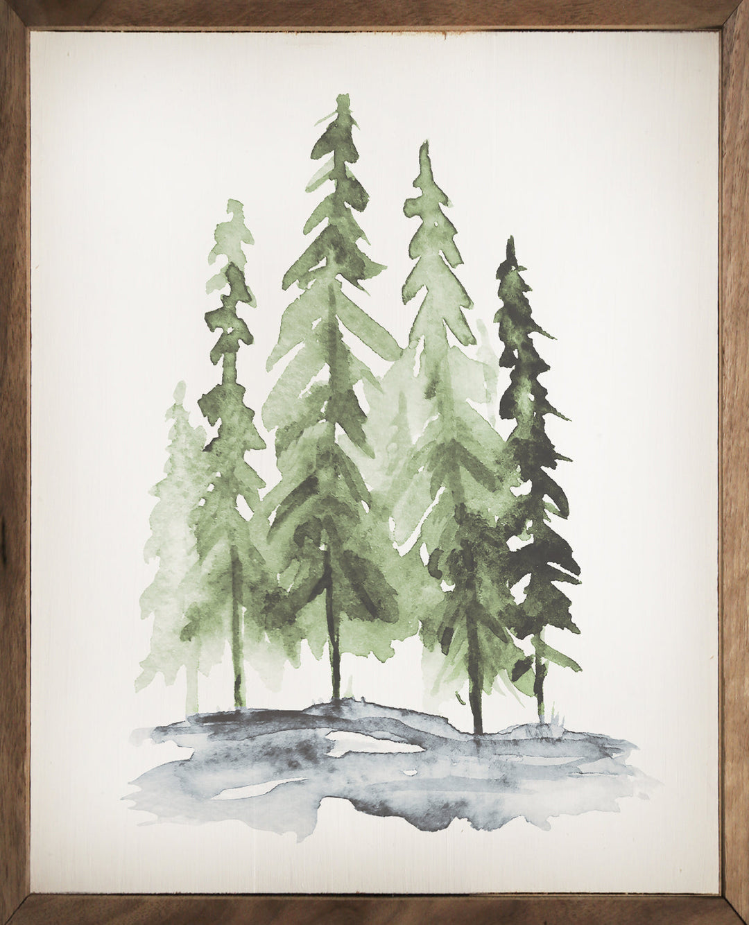 Watercolor Pines