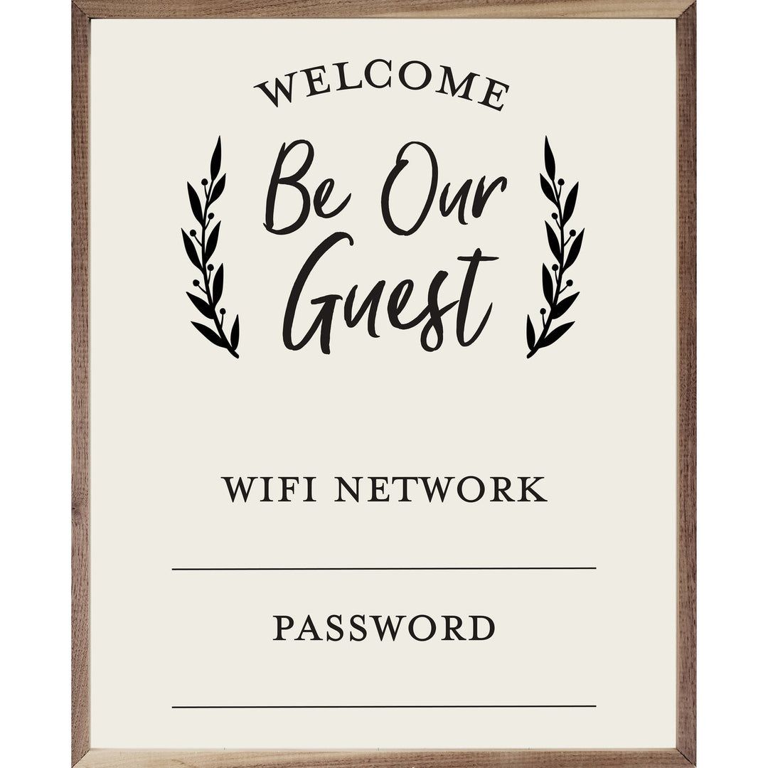 Whiteboard Welcome Be Our Guest Wifi Password