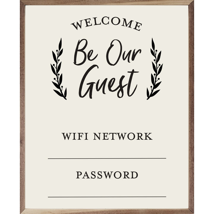 Whiteboard Welcome Be Our Guest Wifi Password