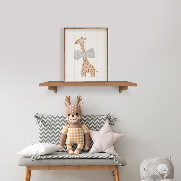 Boho Watercolor Giraffe By Allure Art