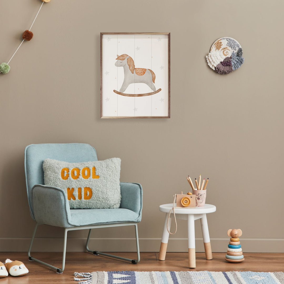 Boho Watercolor Rocking Horse By Allure Art