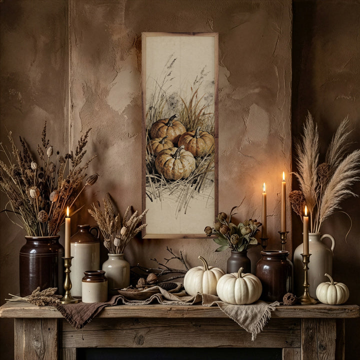 Simple Pumpkins And Grass