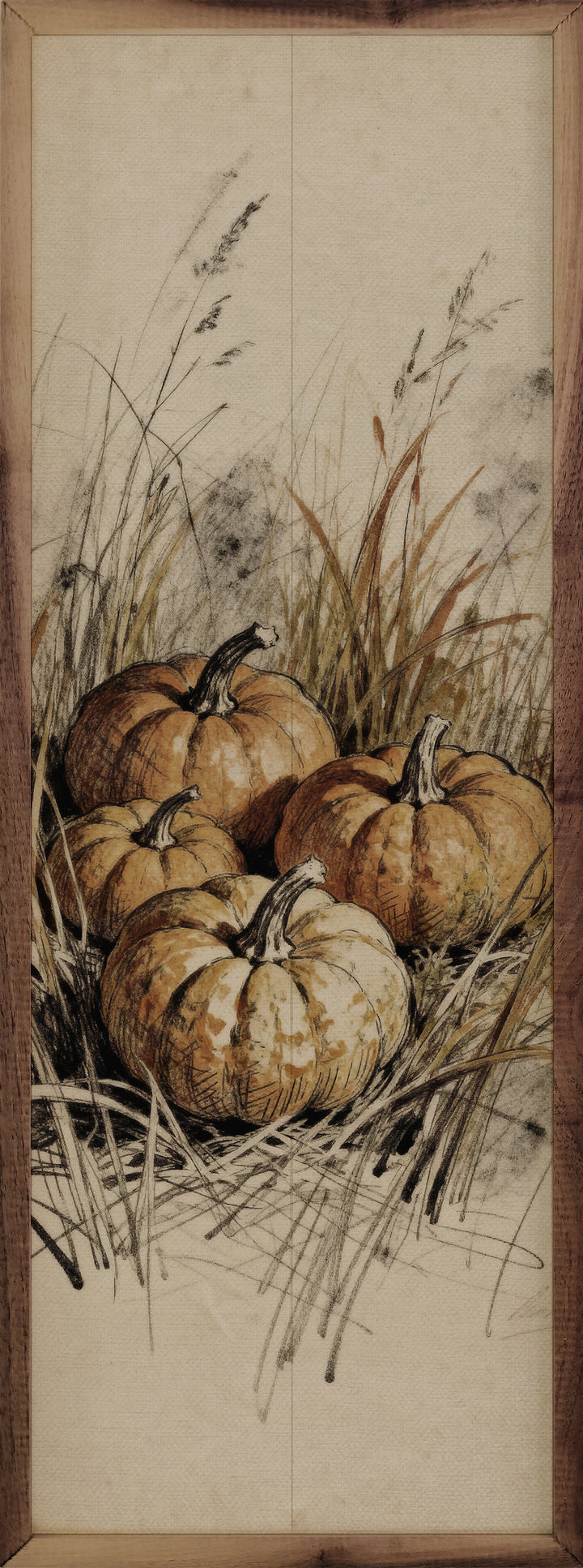 Simple Pumpkins And Grass